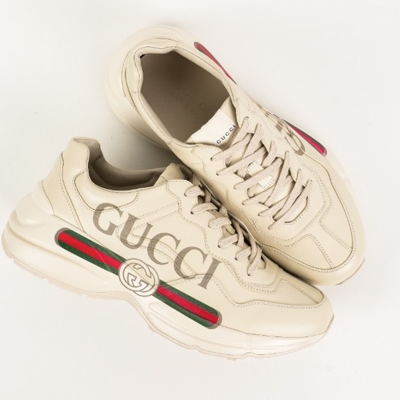 Gucci Rhyton low-top white sneakers - Picture 1 of 8